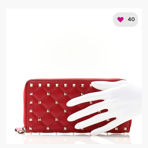 Valentino Garavani Red Wallet - Picture 2 of 13